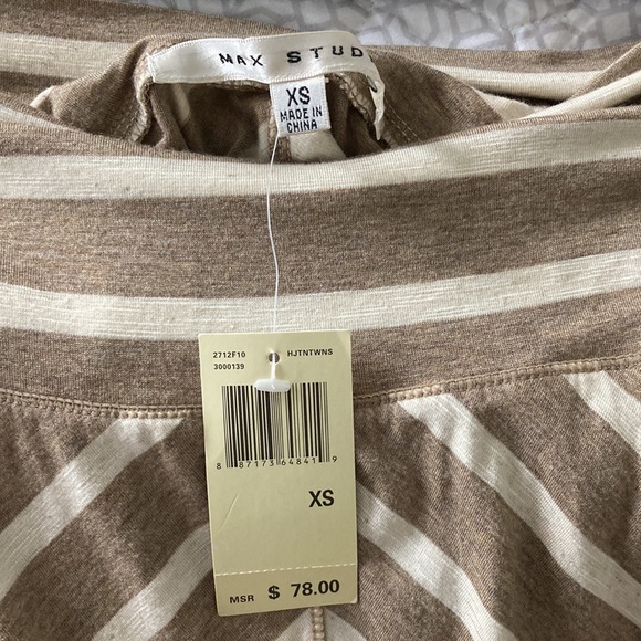 Max Studio Tan and Cream Maxi Skirt - Picture 3 of 3